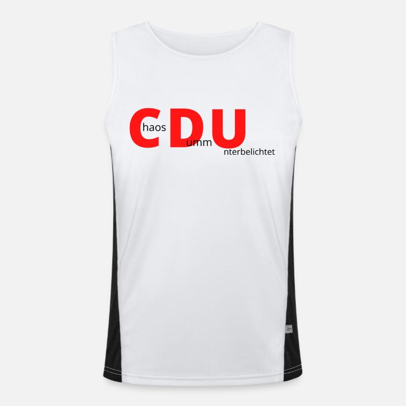 CDU Funktionelles Kontrast-Tank Top für Männer 