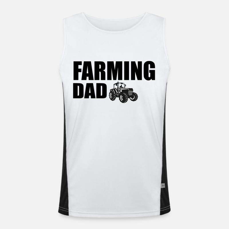 Bauernvater Funktionelles Kontrast-Tank Top für Männer 