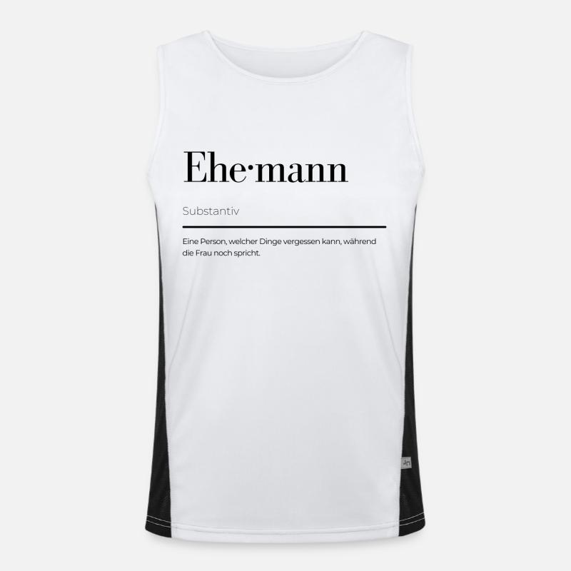 Ehemann - Duden Funktionelles Kontrast-Tank Top für Männer 