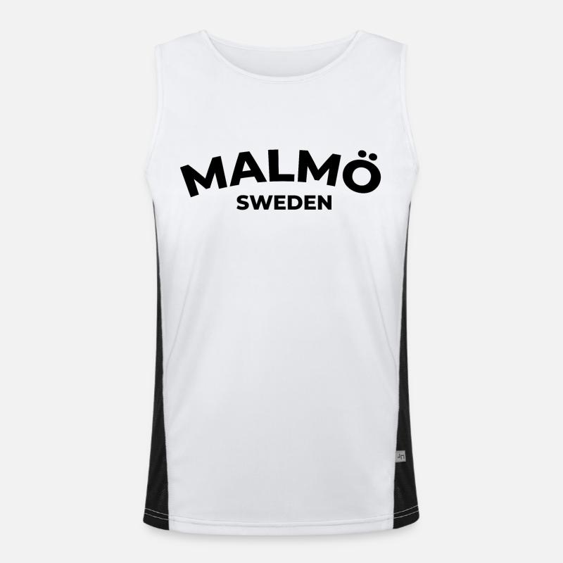 Malmö Trikot Funktionelles Kontrast-Tank Top für Männer 