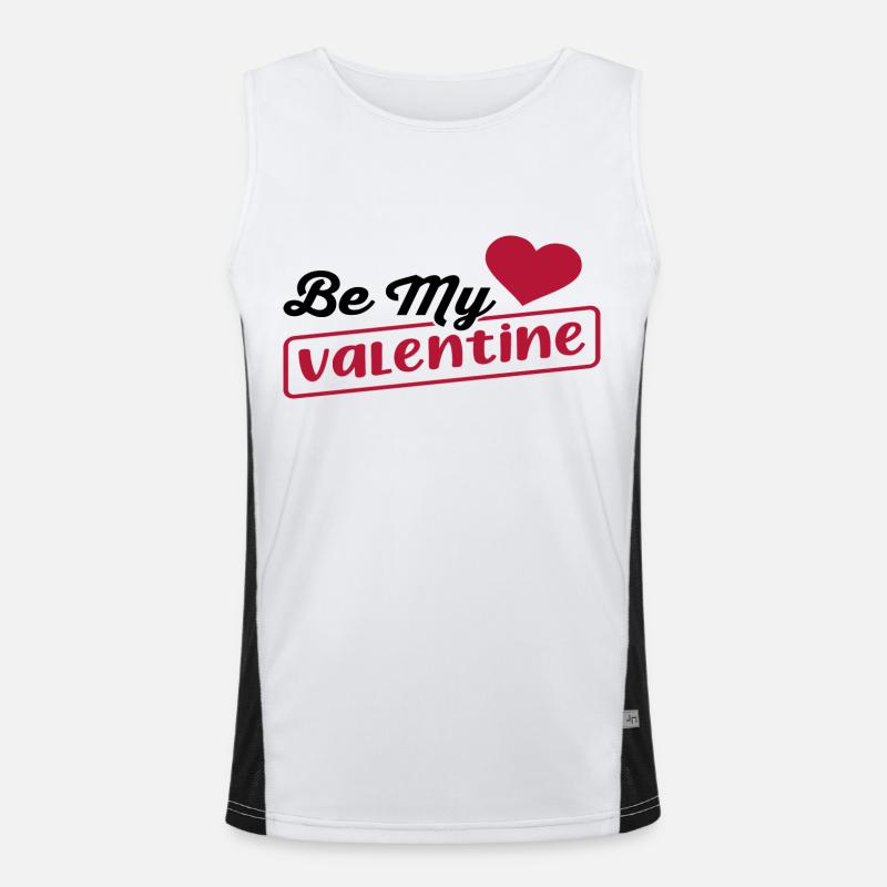 Be my Valentine Funktionelles Kontrast-Tank Top für Männer 
