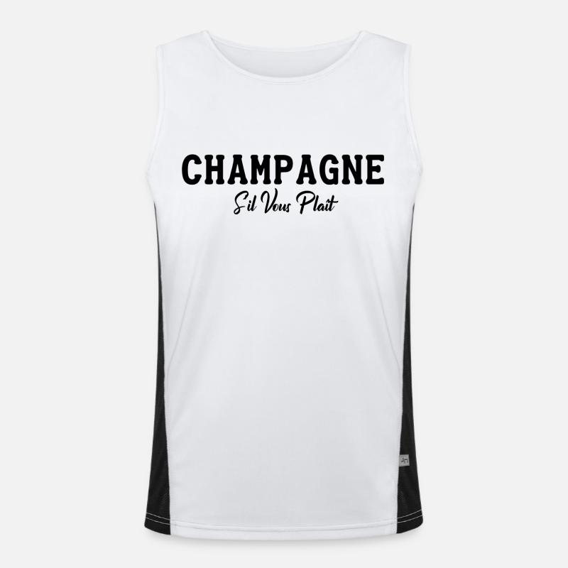 s'il vous plaît tee shirt Débardeur respirant contrasté Homme 