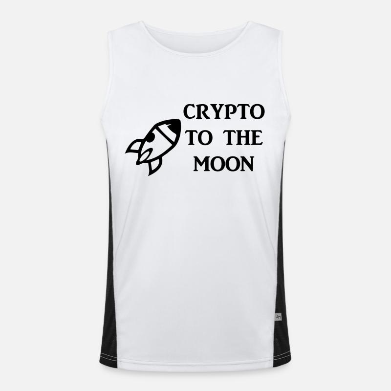 Bitcoin Trading Crypto Stocks Débardeur respirant contrasté Homme 