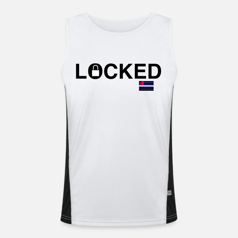 locked1 Débardeur respirant contrasté Homme 