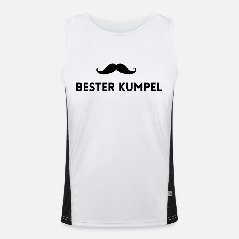 Bester Kumpel Funktionelles Kontrast-Tank Top für Männer 