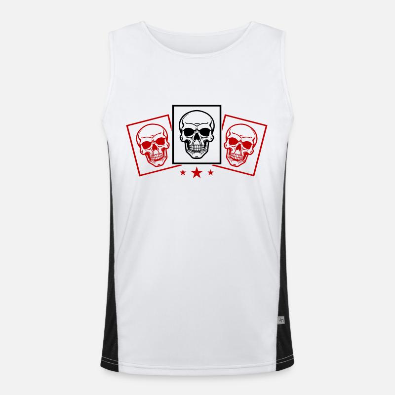 Skeleton Team Skull Men's Functional Contrast Tank Top 