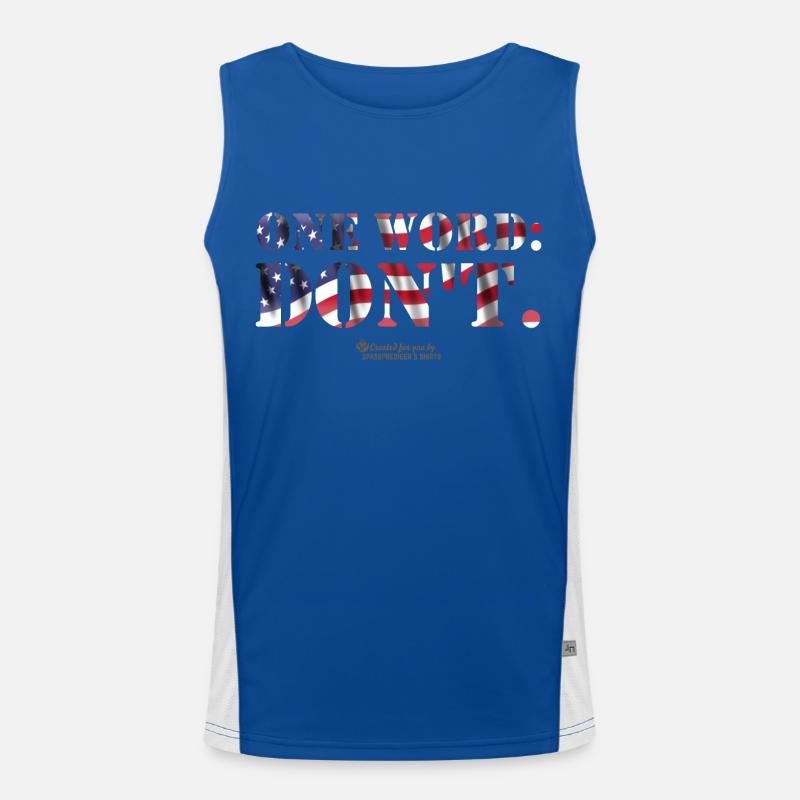 Drapeau des États-Unis Citation de Biden Débardeur respirant contrasté Homme 