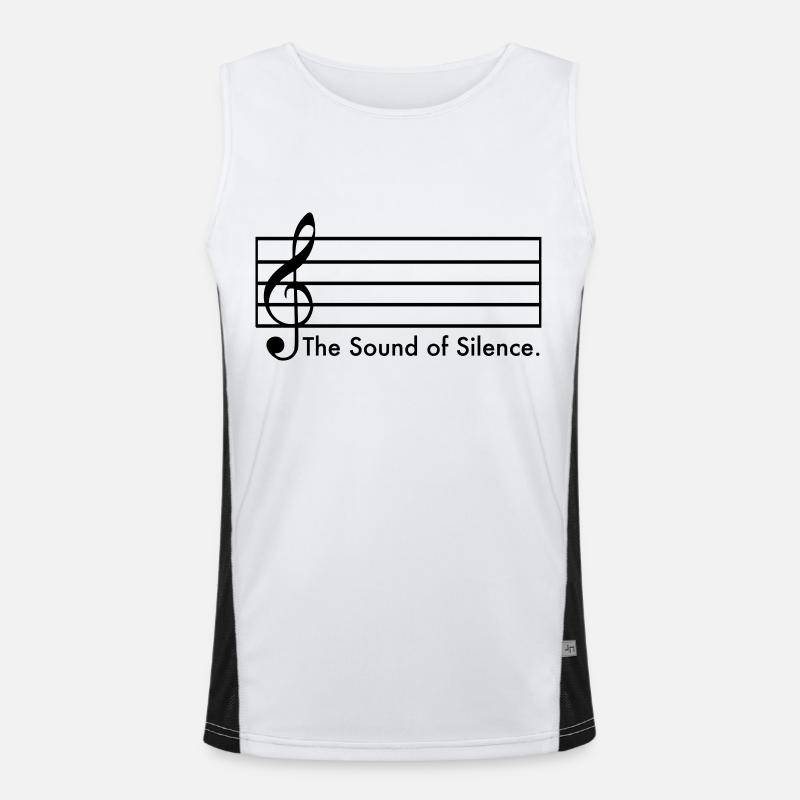 Le son du silence Débardeur respirant contrasté Homme 