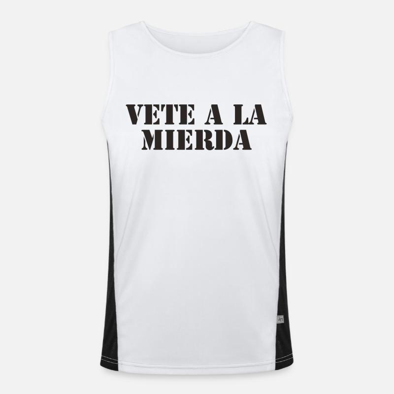 spanisch Funktionelles Kontrast-Tank Top für Männer 