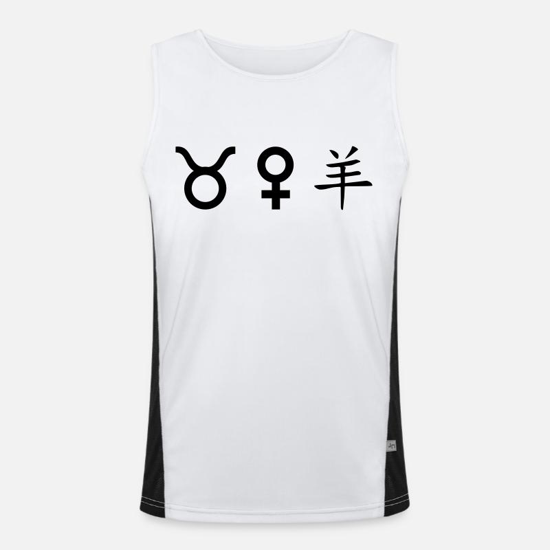stier venus schaf Funktionelles Kontrast-Tank Top für Männer 
