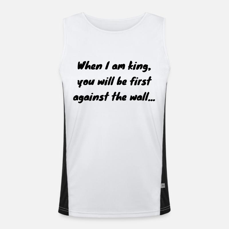 Paranoid Android - Rock - Punk - Men's Functional Contrast Tank Top  - white/black