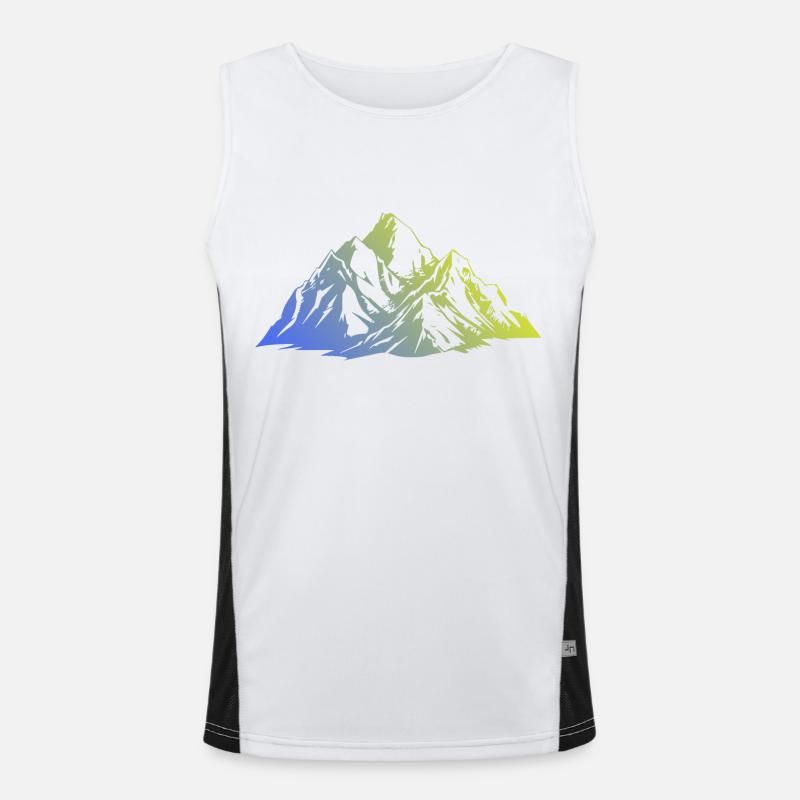 Paysage Montagnes Silhouette Débardeur respirant contrasté Homme 