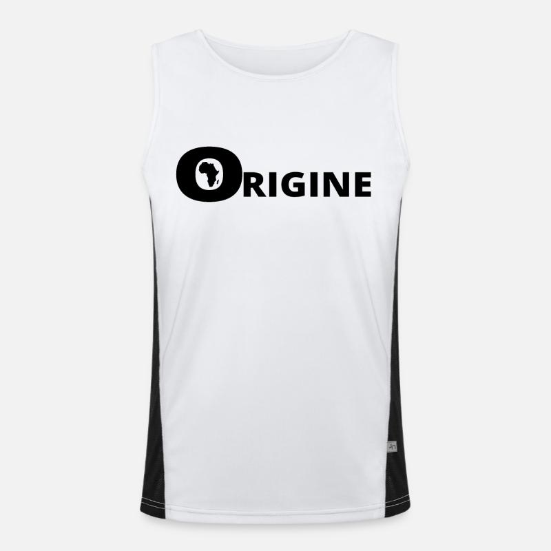 HERKUNFT AFRIKA Funktionelles Kontrast-Tank Top für Männer 