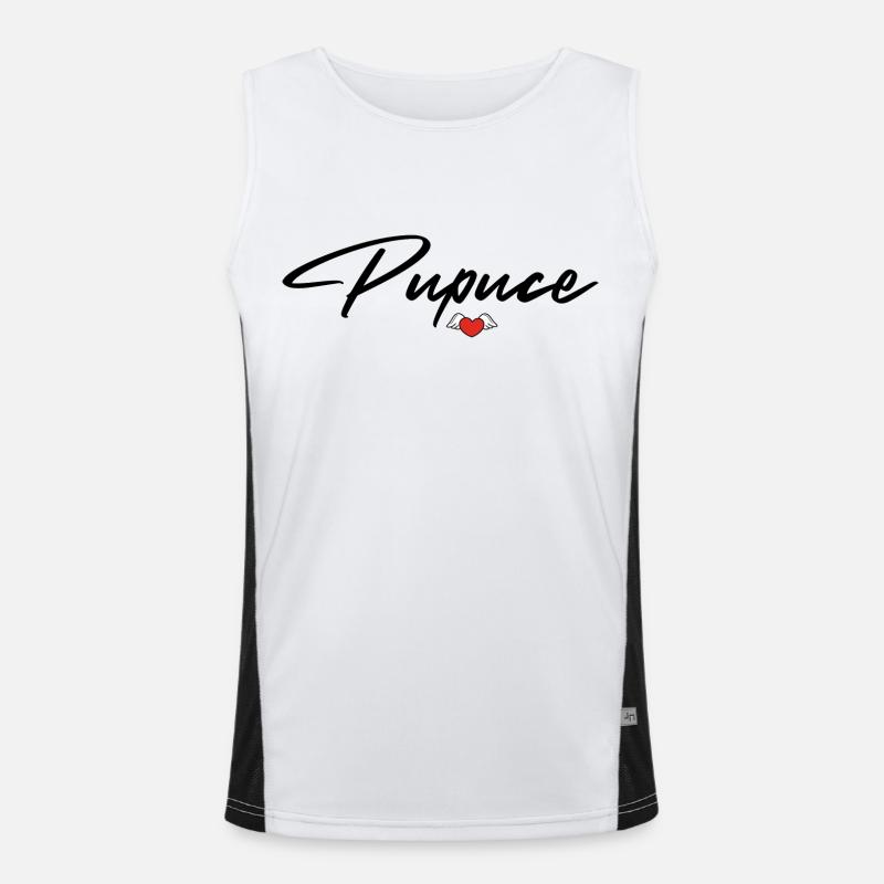 Call me Pupuce, pupuce design Funktionelles Kontrast-Tank Top für Männer 