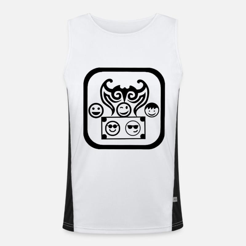 Crazy boys Men's Functional Contrast Tank Top 