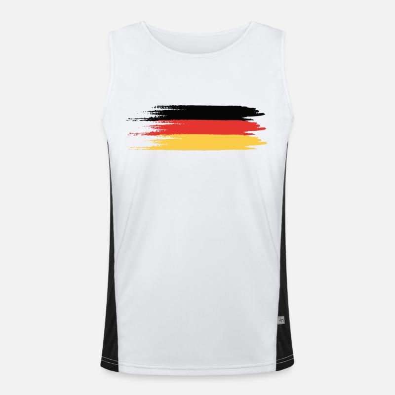 Drapeau de l’Allemagne Débardeur respirant contrasté Homme 