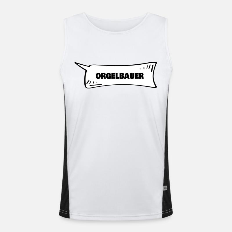 Les facteurs d’orgues comme bulles de dialogue Débardeur respirant contrasté Homme 