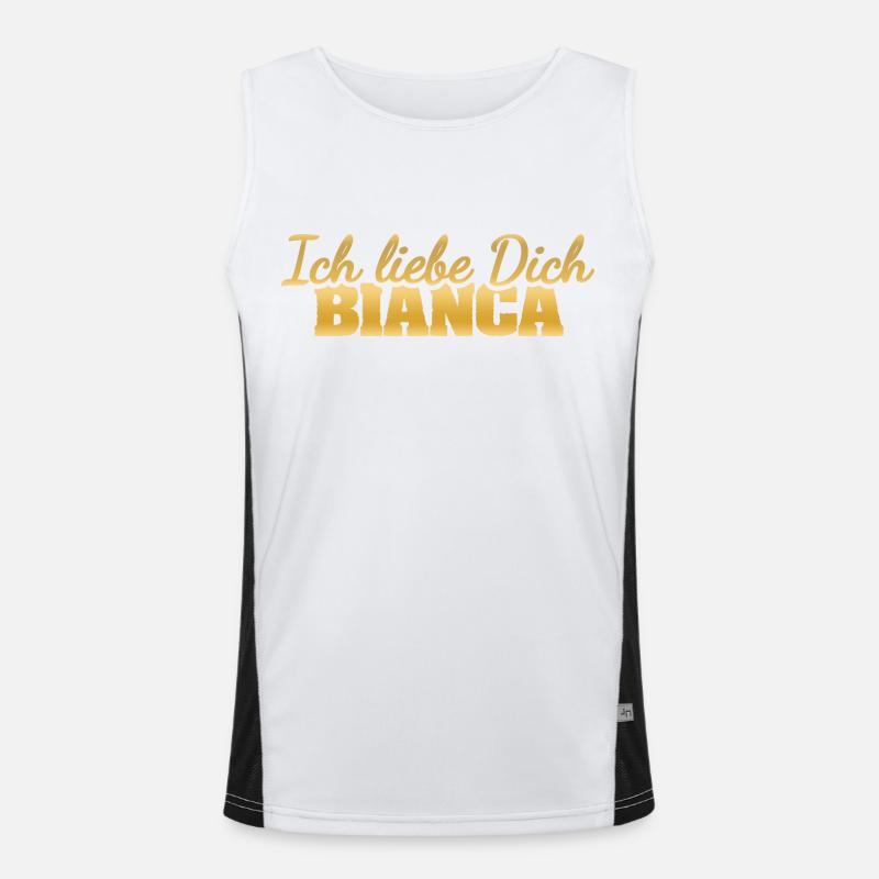 Bianca Funktionelles Kontrast-Tank Top für Männer 