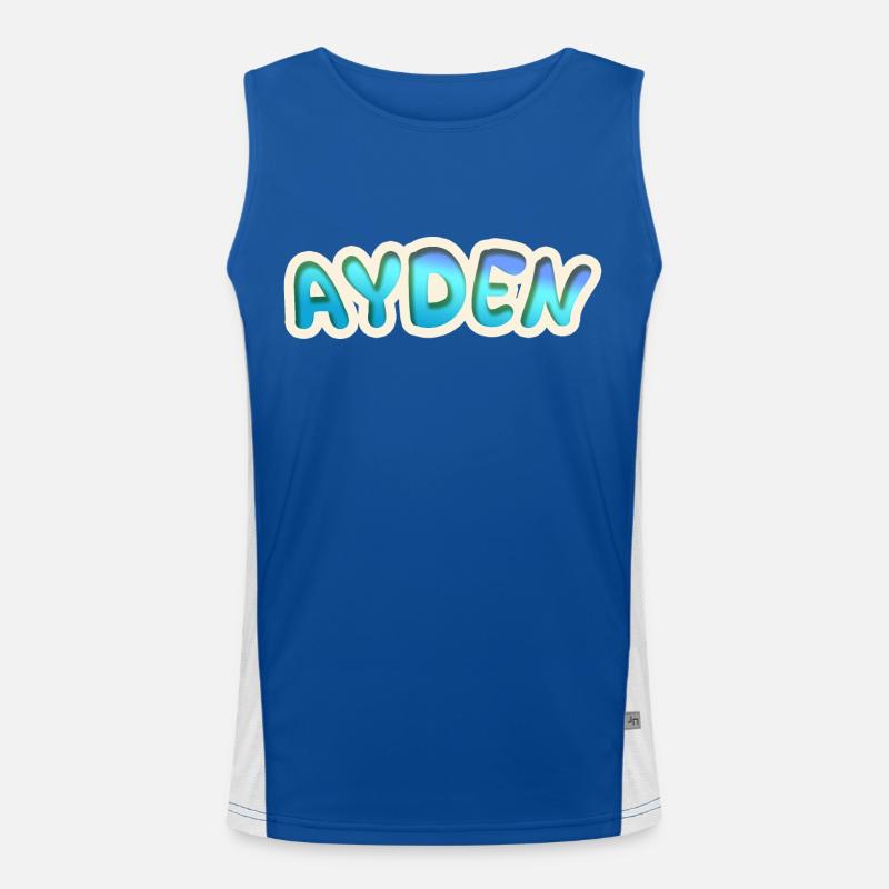 Gift for Ayden Men's Functional Contrast Tank Top 