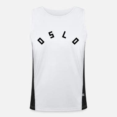 Oslo Funkcjonalna męska koszulka bez rękawów z kontrastowymi wstawkami 