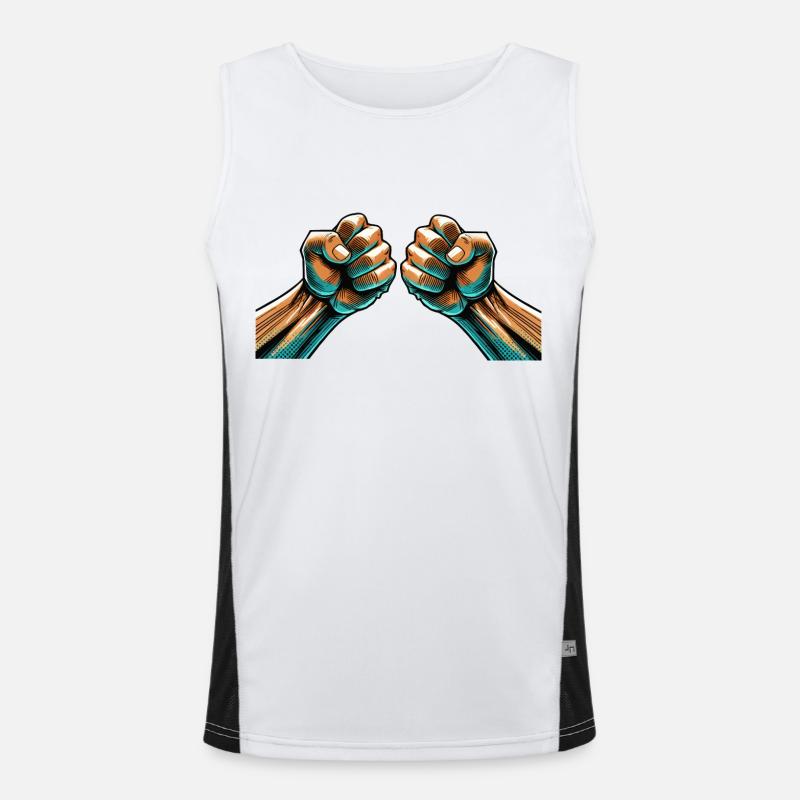 Faust Funktionelles Kontrast-Tank Top für Männer 