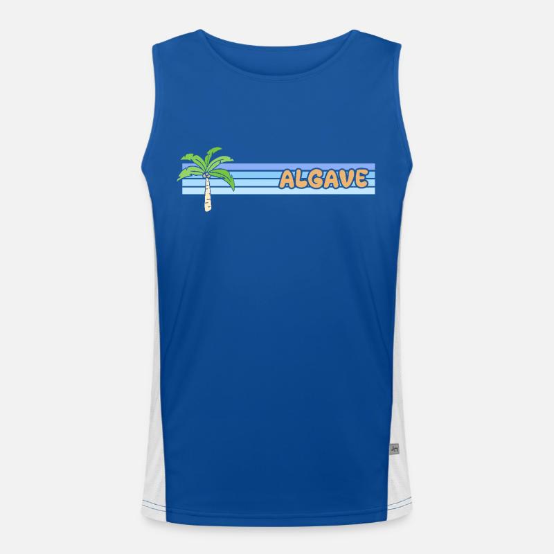 Algave als Urlaub Funktionelles Kontrast-Tank Top für Männer 