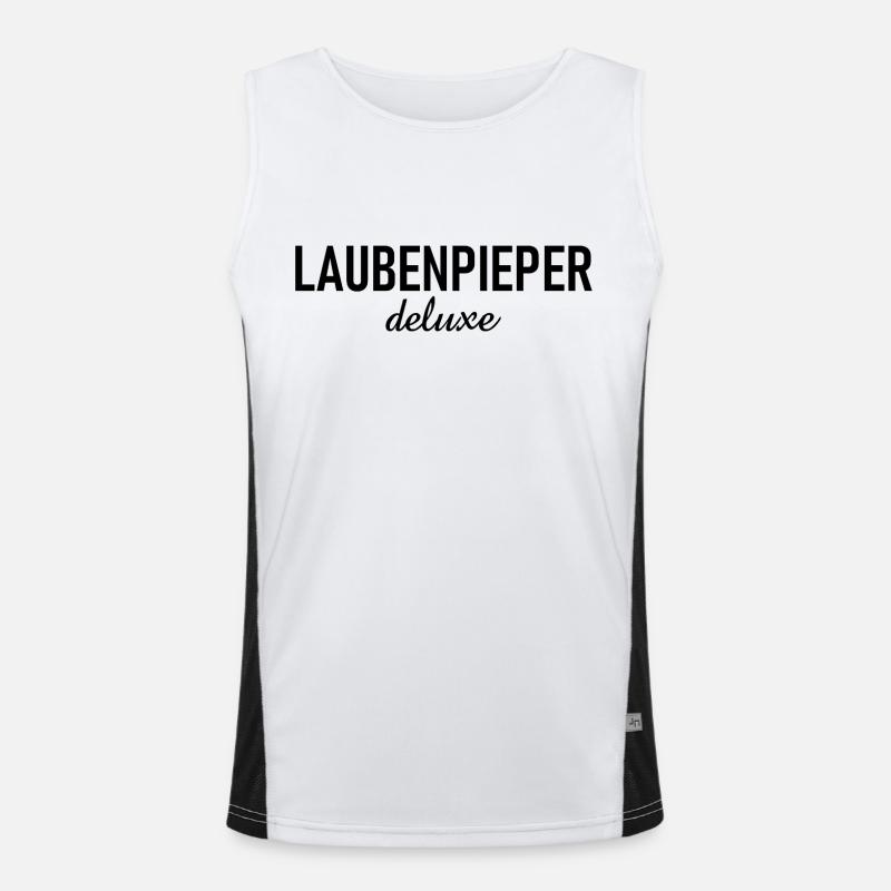 Laubenpieper deluxe - Kleingärtner - Garten Funktionelles Kontrast-Tank Top für Männer 