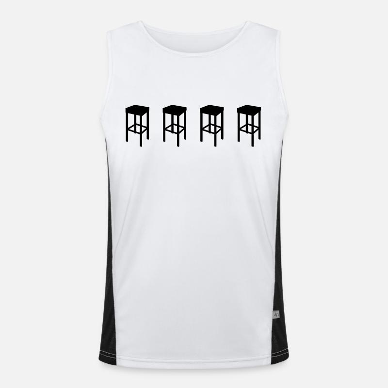 bar stool Men's Functional Contrast Tank Top 