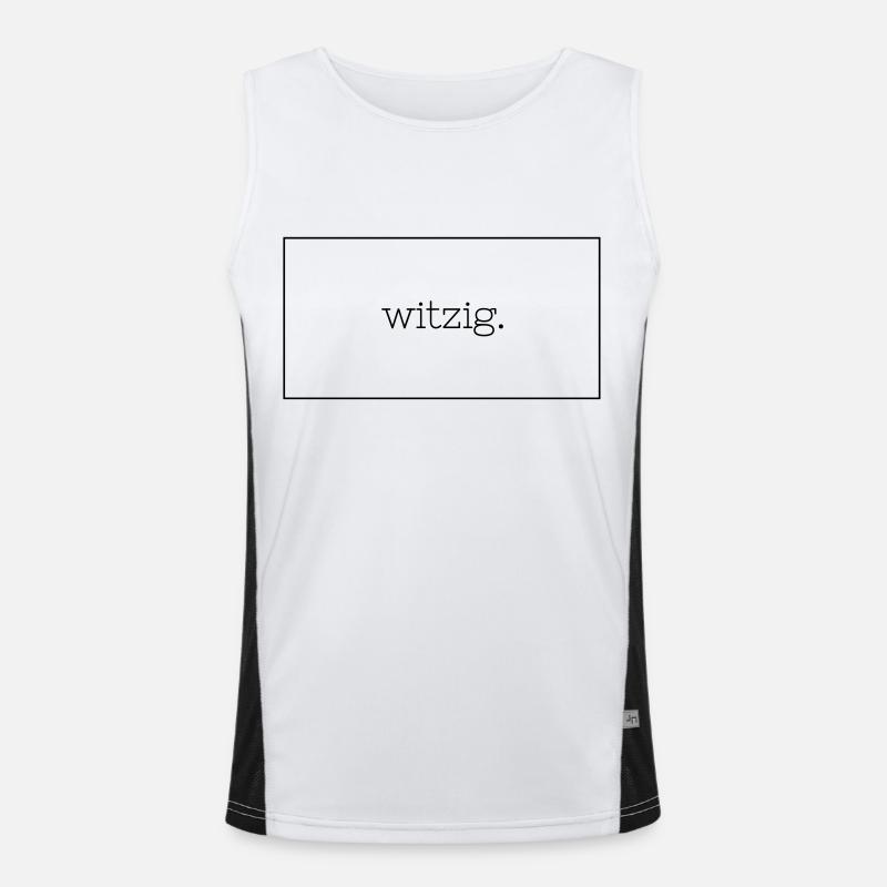 Witzig. Funktionelles Kontrast-Tank Top für Männer 