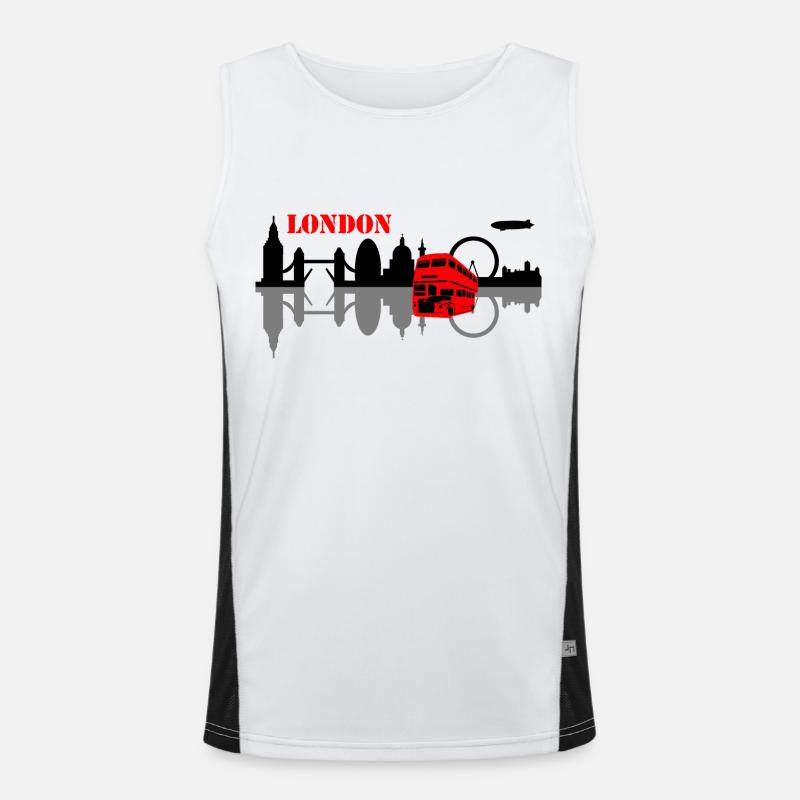 londres horizon Débardeur respirant contrasté Homme 