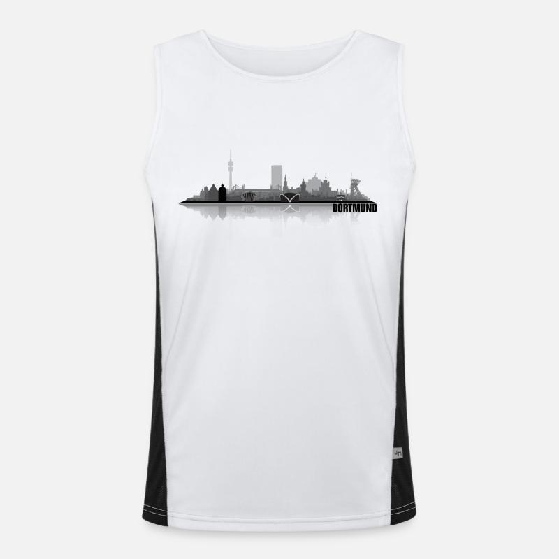 Dortmund 01 Funktionelles Kontrast-Tank Top für Männer 