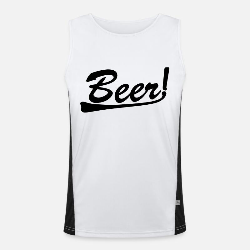 beer Men's Functional Contrast Tank Top 