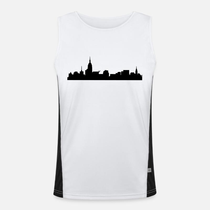 skyline Funktionelles Kontrast-Tank Top für Männer 