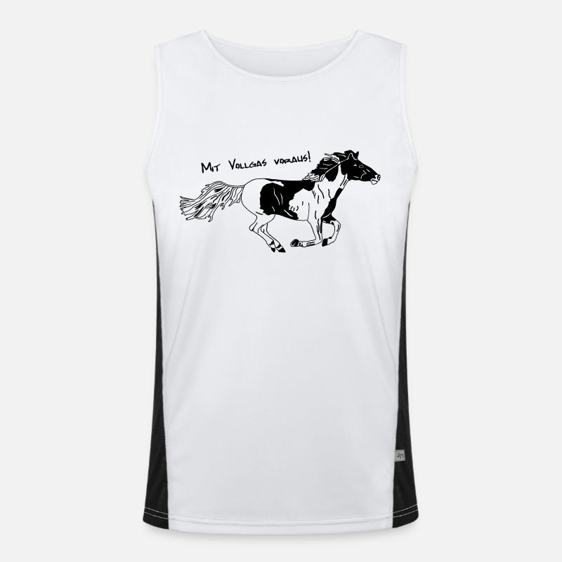 Full throttle ahead Men's Functional Contrast Tank Top 