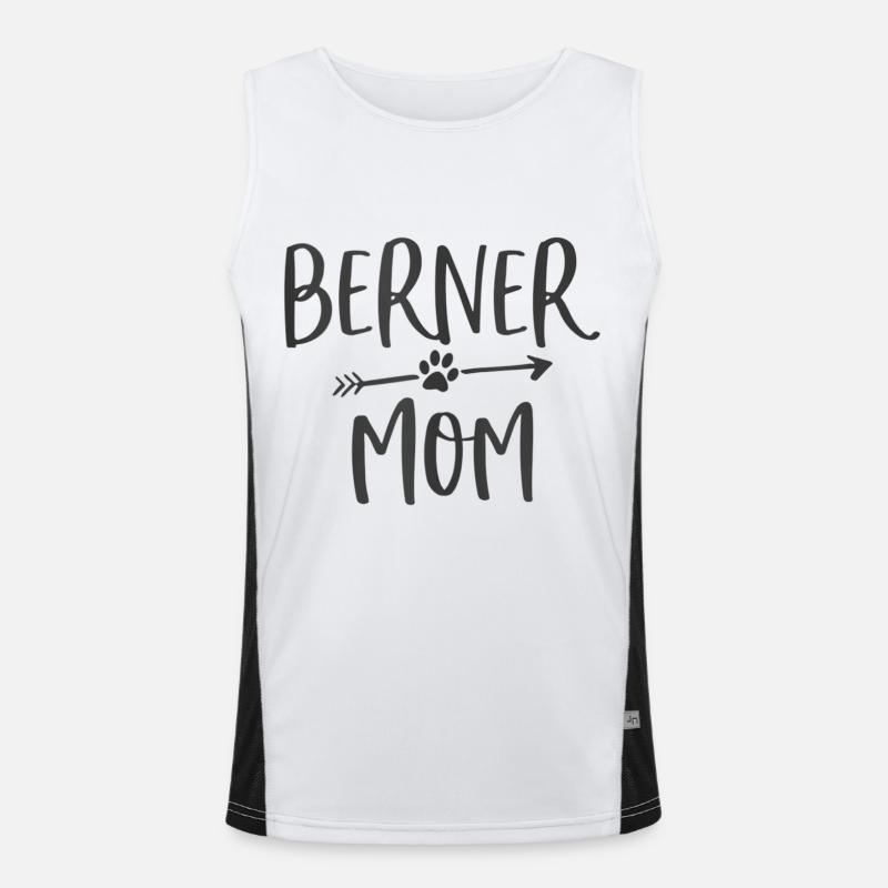 Bernese mom Men's Functional Contrast Tank Top 
