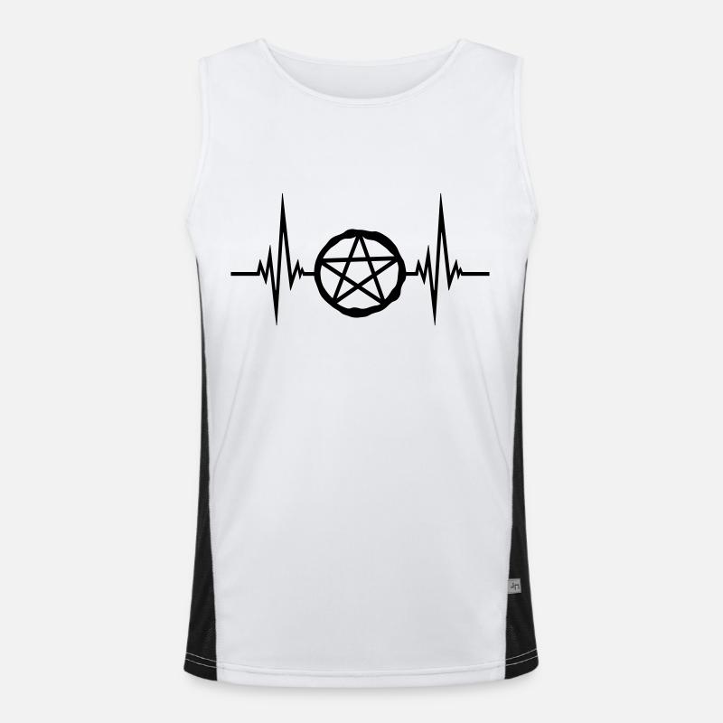 Pulse Pentagram Logo Débardeur respirant contrasté Homme 