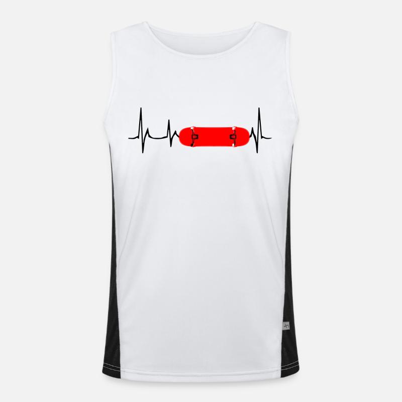 Skateboard SUP Surfen Funktionelles Kontrast-Tank Top für Männer 