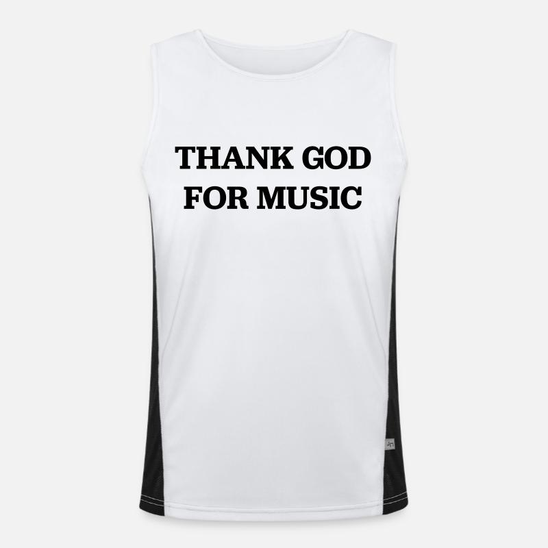 Music Men's Functional Contrast Tank Top 