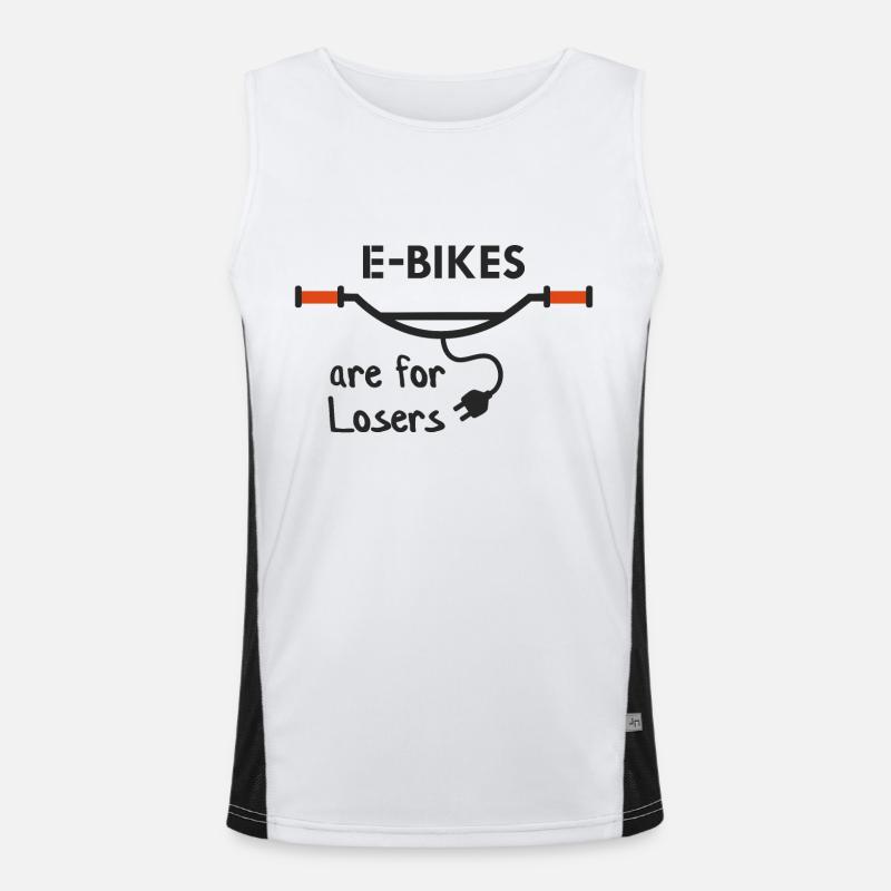 E-Bikes are for losers Men's Functional Contrast Tank Top 