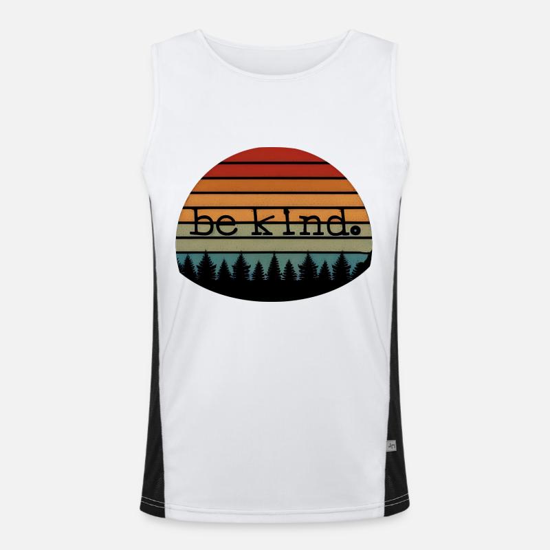 be kind Men's Functional Contrast Tank Top 