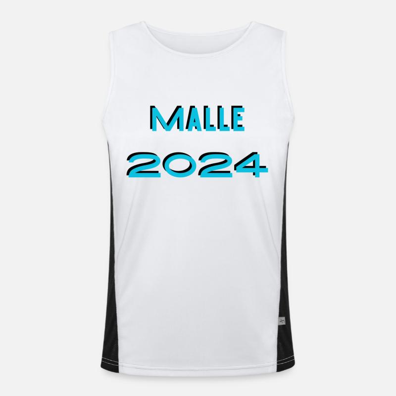 Mallorca 2024 Funktionelles Kontrast-Tank Top für Männer 