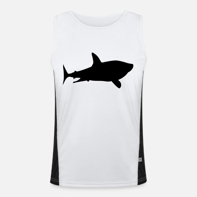 Silhouette de requin Débardeur respirant contrasté Homme 