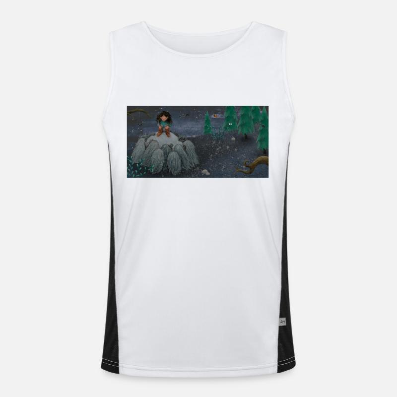 Ronja1 Funktionelles Kontrast-Tank Top für Männer 