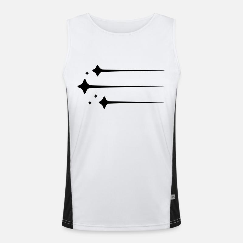 Shooting Star Lines Men's Functional Contrast Tank Top 