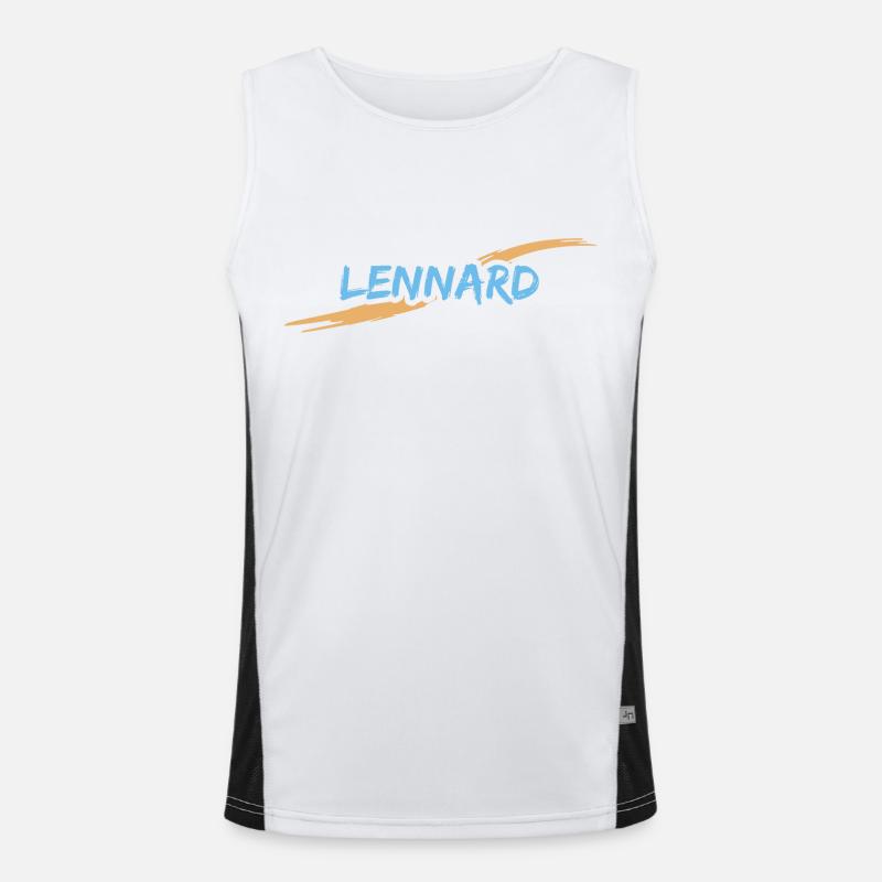 Gift for Lennard Men's Functional Contrast Tank Top 