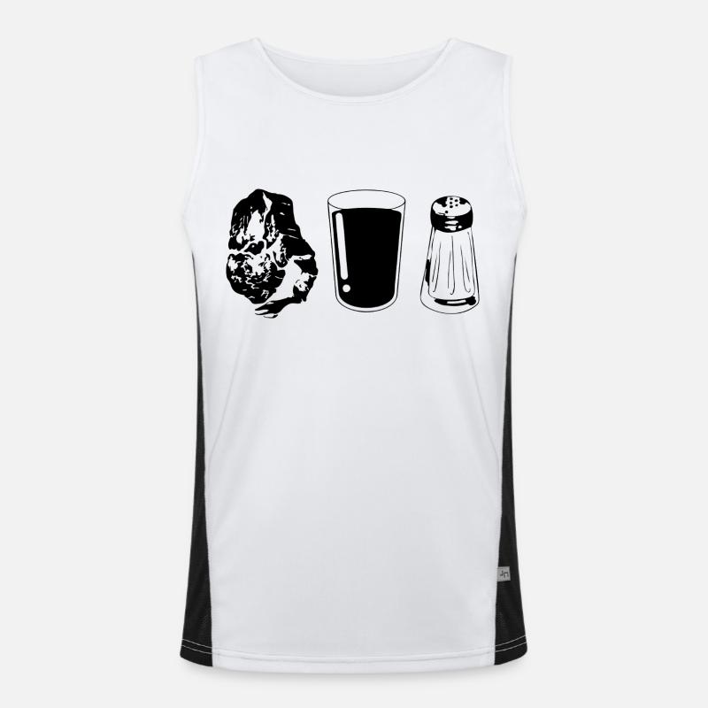 Fleisch Carnivore Fleischfresser Carnivore-Diät Funktionelles Kontrast-Tank Top für Männer 