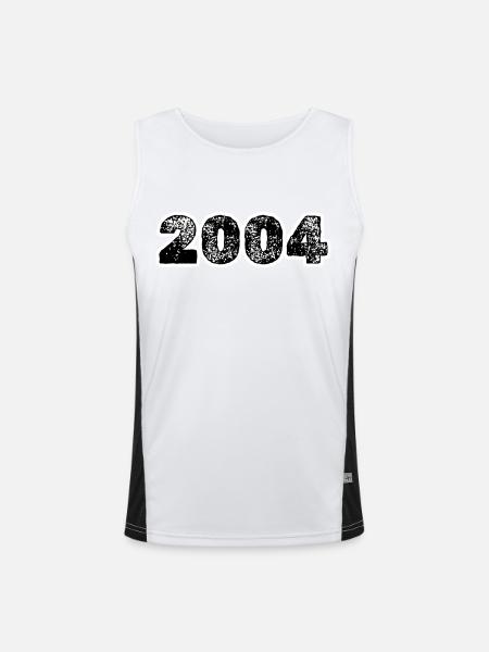 2004 - Men's Functional Contrast Tank Top  - white/black