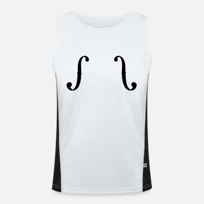 F-Loch Funktionelles Kontrast-Tank Top für Männer 