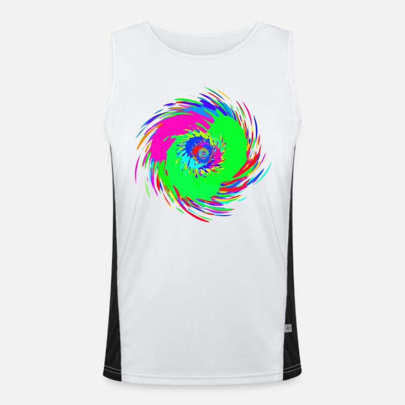 Éclaboussure de couleur 2 Débardeur respirant contrasté Homme 