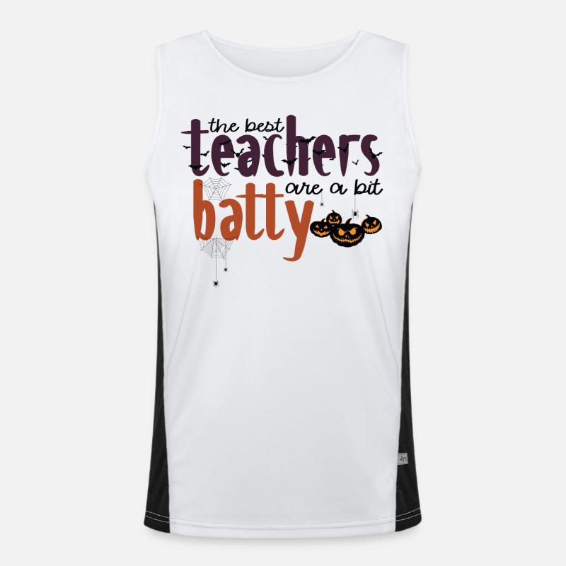 The best teachers are a bit batty Men's Functional Contrast Tank Top 